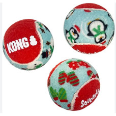 Brinquedo Kong Holiday Dog SqueakAir Balls- Natal